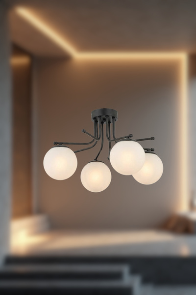 RONİSU AYDINLATMA Novira Sarkıt Avize– 4 Farlı Renk Seçenekli Modern Tasarım ...