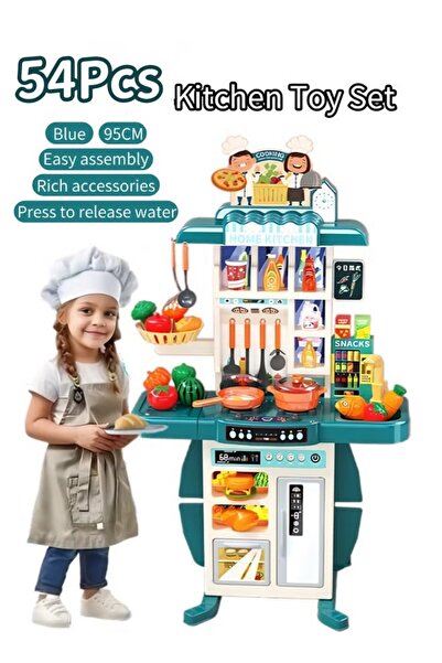 Generic 54PCS Kitchen Playsets Kitchen Role Play Toy Kitchen Accessories Cook...