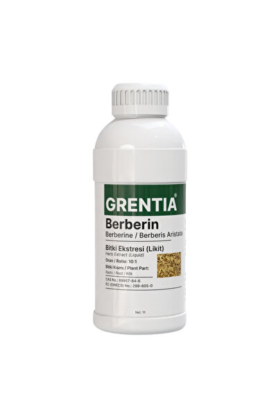 Grentia Berberin Sıvı Ekstresi / Sıvı Ekstraktı 1lt - Berberis vulgaris