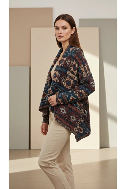 larocci Γυναικείο μαντήλι με μαλακή υφή με έθνικ σχέδιο κιλίμ με χοντρό σάλι ...