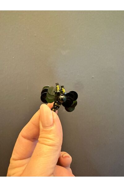 Gönülden Tasarım Sequined Bee Embroidery Sewing Accessory 4X3 cm