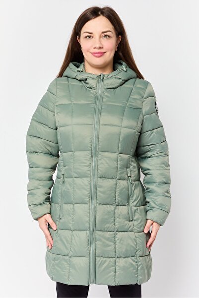 Reebok Women Sportswear Fit Long Sleeve Outdoor Jacket, Sage Green