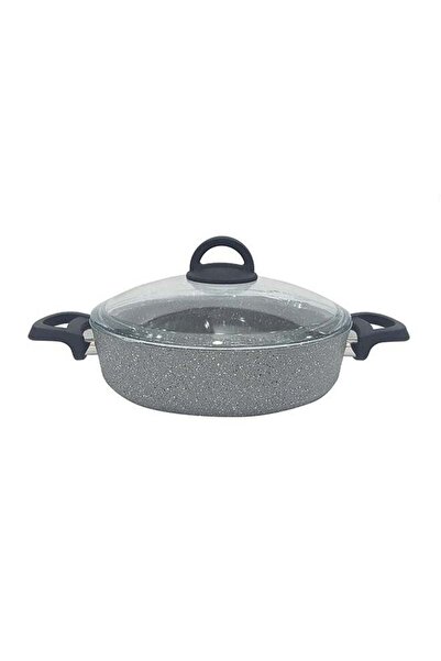 AVCI HOME MAKER Granite Low Casserole Grey 28cm