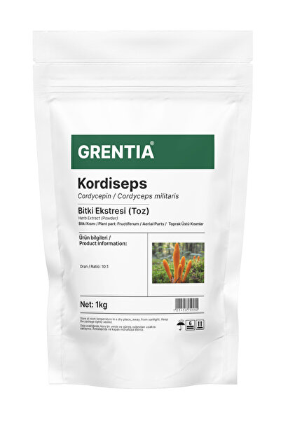 Grentia Cordyceps / Kordiseps Toz Ekstresi / Toz Ekstraktı 1 kg - Cordyceps m...