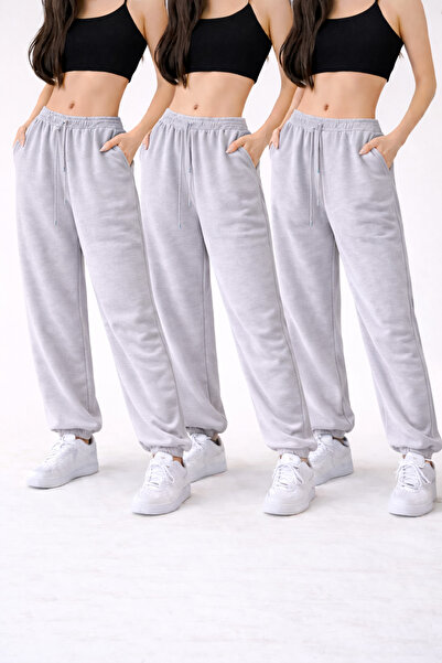 pandy 3-pack Ψηλόμεσο Χειμερινό Φούτερ Unisex με ελαστικά πόδια