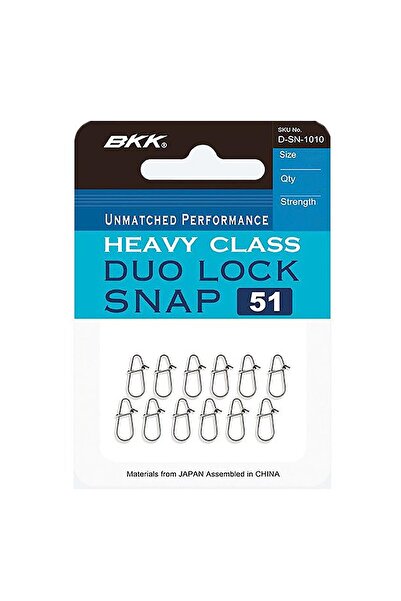 BKK Duolock Snap-51 Maket Balık Klipsi 3 10 Pcs