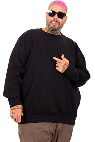 ModeXL Mode XL Hanorac pentru bărbați Interlock Sweat Bıs.Yaka Basıc U22465