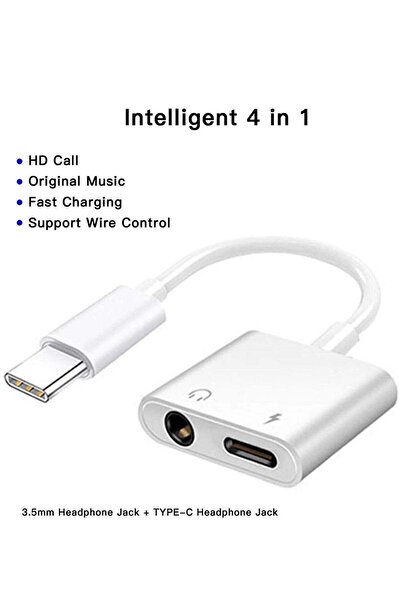 Generic USB C to 3.5mm Jack Headphone Aux Audio Adapter Type C Fast Charging ...