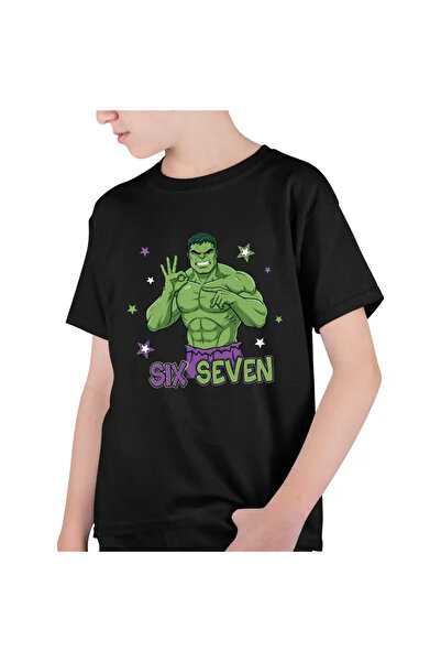 OEM Tricou Copii Baieti Six Seven Hulk 67 Marvel Superhero
