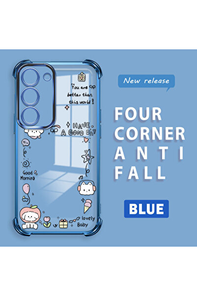 ucuc حافظة حماية من السيليكون الشفاف المتوافقة مع هاتف سامسونج جالاكسي S23، ن...