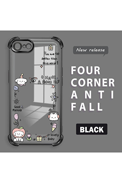 ucuc حافظة حماية من السيليكون الشفاف المتوافقة مع iPhone 7/8/SE 2020 2022 بنم...