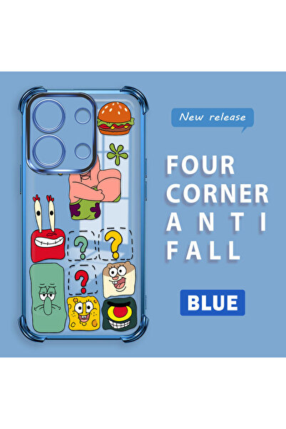 ucuc Redmi Note 13 Compatible Transparent Silicone Flutter Protective Case Sp...