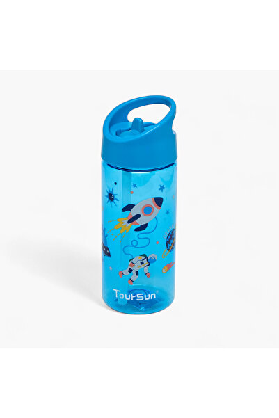 Lifestyle Space Print Sipper Water Bottle - 420 ml