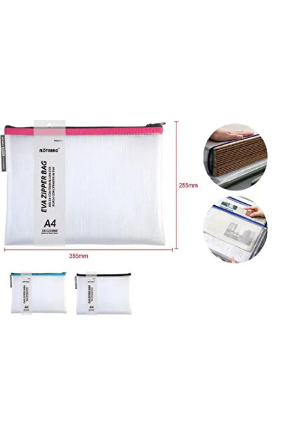 MOTARRO A4 EVA Zipper Bag MQ057-1 – Waterproof Document Organizer Pouch for S...