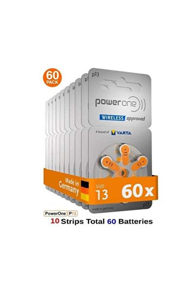 powerone Power One Original High-Quality Hearing Aid Batteries 1.45 Volt Pack...