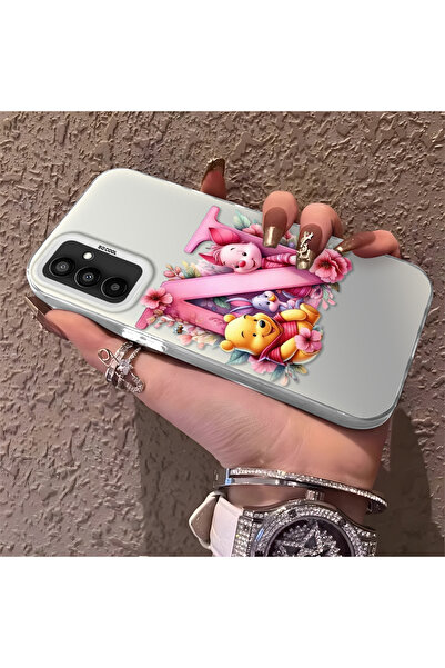 Hontinga حافظة صلبة رفيعة متوافقة مع كاميرا سامسونج جالاكسي M23/M13 مع نمط دب...