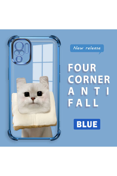 ucuc Poco M5S Compatible Transparent Silicone Flutter Protective Case with Ca...