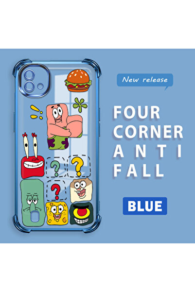 ucuc حافظة حماية من السيليكون الشفاف المتوافقة مع هاتف Realme C20/C20A، سبونج...