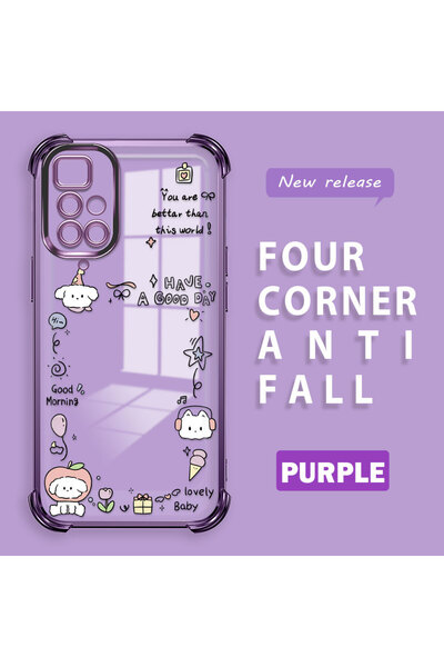 ucuc حافظة حماية من السيليكون الشفاف المتوافقة مع Redmi 10 2022، نمط إبداعي