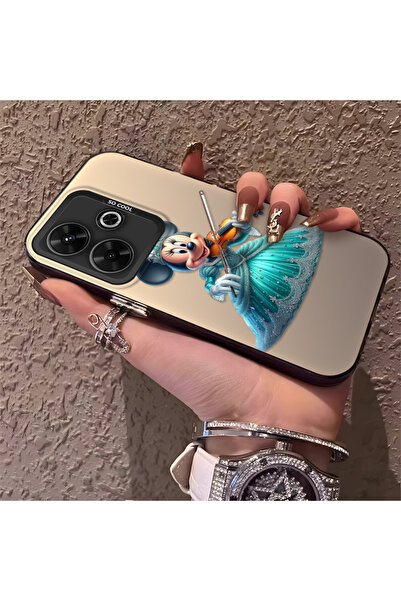 Hontinga حافظة صلبة رفيعة متوافقة مع كاميرا Poco M6 4G مع نمط ميني