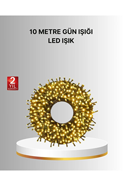 Epilons مجموعة زينة مضيئة أنيقة بطول 10 أمتار بتقنية LED طويلة الأمد