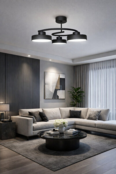 Turanconcept Dönence Led Modern Tasarım Enerji Tasarruflu Üç Renk Işık Ledli ...