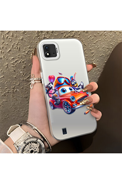 Hontinga حافظة سيليكون رقيقة مقاومة للصدمات بنمط سيارة لعبة متوافقة مع هاتف R...