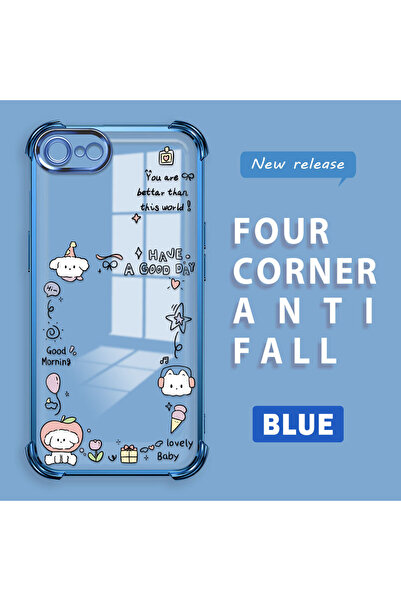 ucuc iPhone 7/8/Se 2020 2022 Compatible Transparent Silicone Flutter Protecti...