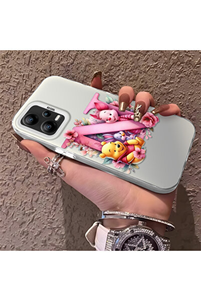 Hontinga حافظة صلبة رفيعة متوافقة مع كاميرا Poco X5 5G، نمط دب لطيف