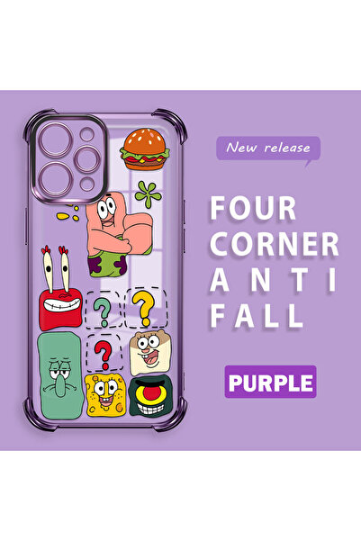 ucuc حافظة حماية من السيليكون الشفاف المتوافقة مع Redmi 12 4G، سبونج بوب