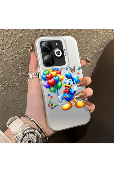 Hontinga Tecno Spark 20C Compatible Duck Pattern Shockproof Thin Silicone Case