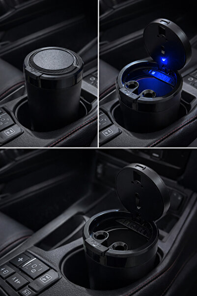 lole-x auto Kapaklı aydınlatmalı Lüx Küllük