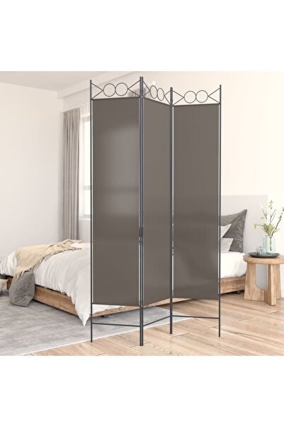 vidaxl 3-Panel Room Divider Anthracite 120x220 cm Fabric