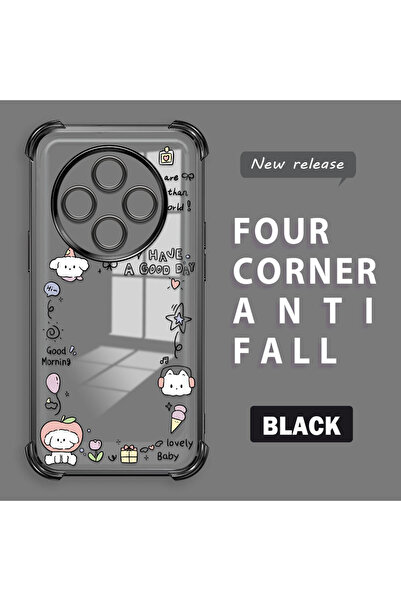 ucuc حافظة حماية من السيليكون الشفاف المتوافقة مع Redmi A4 بنمط إبداعي