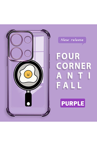 ucuc حافظة حماية من السيليكون الشفاف المتوافقة مع هاتف Poco M6 Pro 4G بنمط مر...