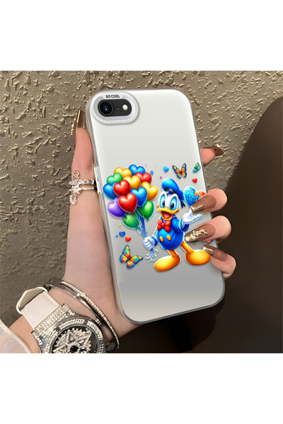 Hontinga Shockproof Slim Silicone Case with Duck Pattern Compatible with iPho...