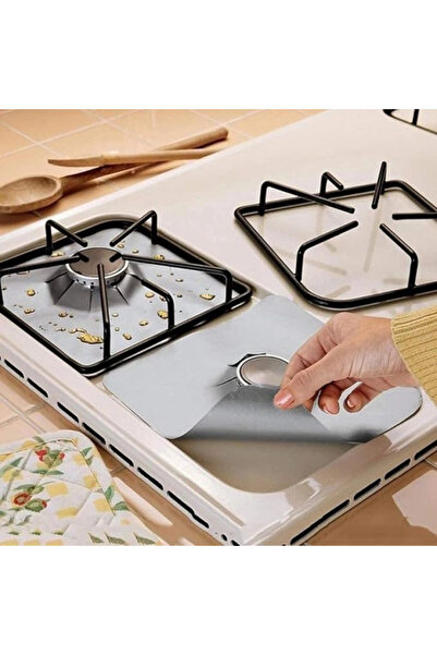 Epilons Stove Protector Aluminum Pad Set 4 Pieces