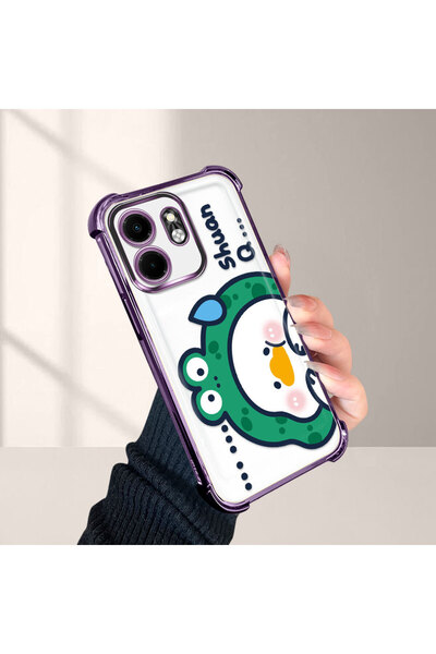 ucuc حافظة حماية من السيليكون الشفاف المتوافقة مع هاتف Infinix Hot 50i، تصميم...