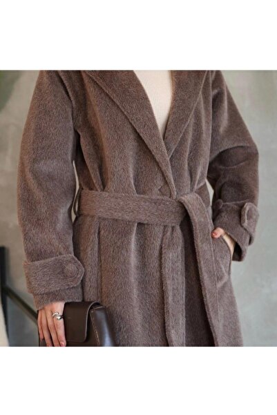 Cesa Düğmeli kuşaklı kaban