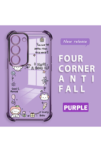 ucuc حافظة حماية من السيليكون الشفاف المتوافقة مع هاتف سامسونج جالاكسي S23، ن...