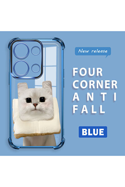 ucuc حافظة حماية من السيليكون الشفاف المتوافقة مع هاتف Poco M6 Pro 4G بنمط القطط