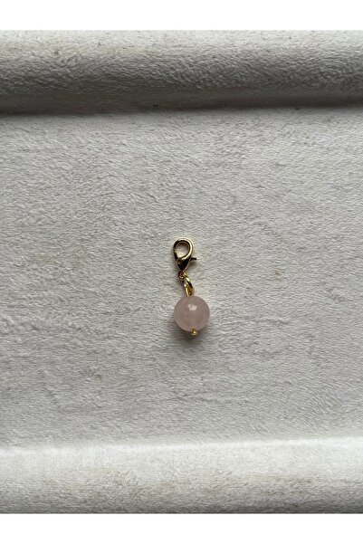 Pel Design حجر الكوارتز الوردي، قلادة من الحجر الطبيعي |   يناسب الحياة اليومية