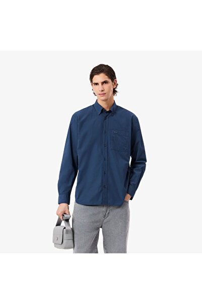 Lacoste Erkek Relaxed Fit Mavi Gömlek