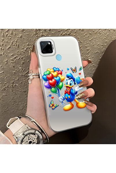 Hontinga Realme C21Y/C25Y Compatible Duck Pattern Shockproof Thin Silicone Case