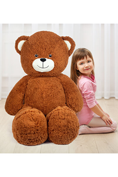 Pababo Kıvırcık Popi Peluş Ayıcık – 100 cm Yumuşak Dokulu Büyük Boy Oyuncak