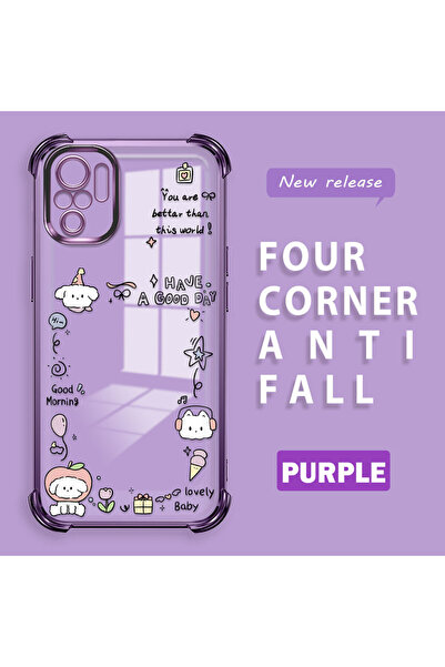 ucuc حافظة حماية من السيليكون الشفاف المتوافقة مع Redmi Note 10S، نمط إبداعي