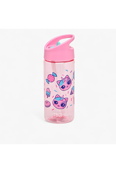 Lifestyle زجاجة ماء بنقشة قطة وحيد القرن - 420 مل