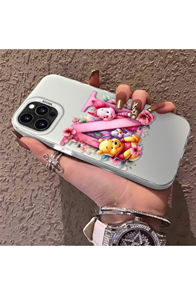 Hontinga حافظة صلبة رفيعة متوافقة مع كاميرا iPhone 15 Pro Max، نمط دب لطيف