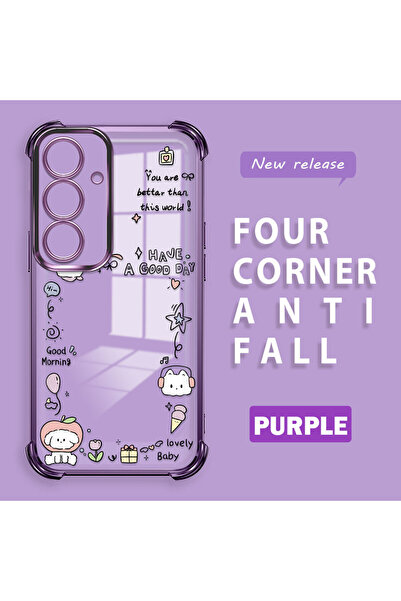 ucuc حافظة حماية من السيليكون الشفاف المتوافقة مع هاتف سامسونج جالاكسي S25 بن...