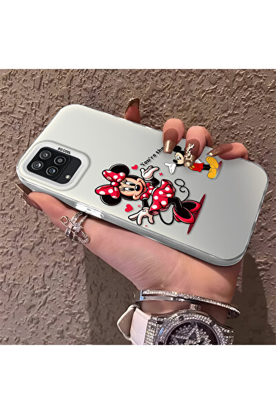 Hontinga حافظة صلبة رفيعة متوافقة مع كاميرا سامسونج جالاكسي A12/M12 مع نمط ميني